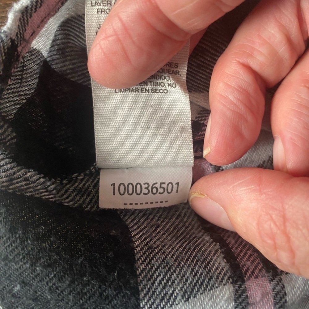 Garage Pink Black and White Plaid Cropped Button Down XS - Picture 6 of 10